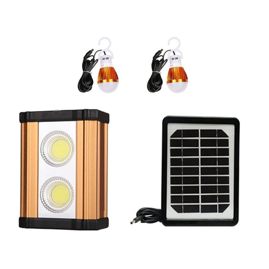 CRONY AT-8802 solar power system High power 10w solar aluminum lamp with USB charging interface automatic COB emergency light - Edragonmall.com