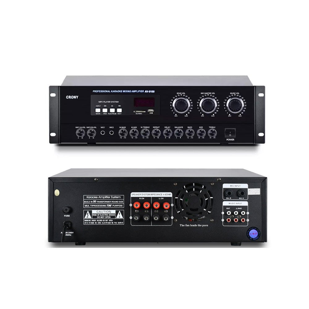CRONY AV5100 Professional system Amplifier with BT Power amplifier home KTV - Edragonmall.com