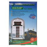 Crony AZ-4009 Auto Islamic Azan Clock Multi LED Muslim Azan Clock, Prayer Wall Islamic Prayer Clocks - Edragonmall.com