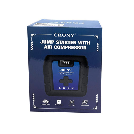 CRONY B03 Jumper Starter Car Charger jump Starter & Wireless Inflator Pump - Edragonmall.com