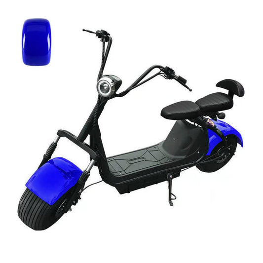 CRONY BIG HARLEY+LI-ion battery+BT+double seat Electric motorcycle | BLUE - Edragonmall.com