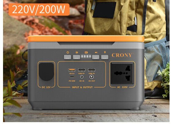 CRONY BS300 Portable Power Station Portable 220v lithium solar power generator system with wireless charging - Edragonmall.com