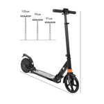 CRONY C2 250W 4AH Children Aluminium Folding Scooter Max Speed 15KM/H Distance 6-10KM Easy Foldable Shock Absorption Front & Rear - Edragonmall.com