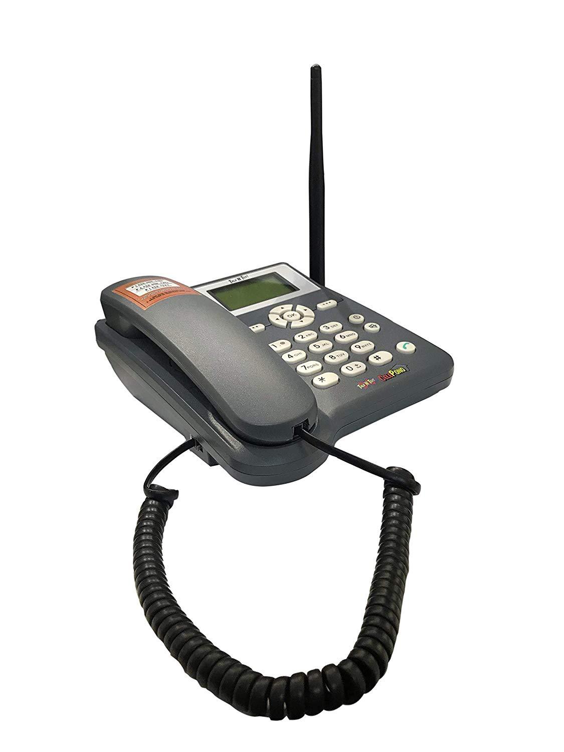 Crony cellphone GSM Wireless Land office Phone ETS3023- Sim Card Support, Grey - Edragonmall.com