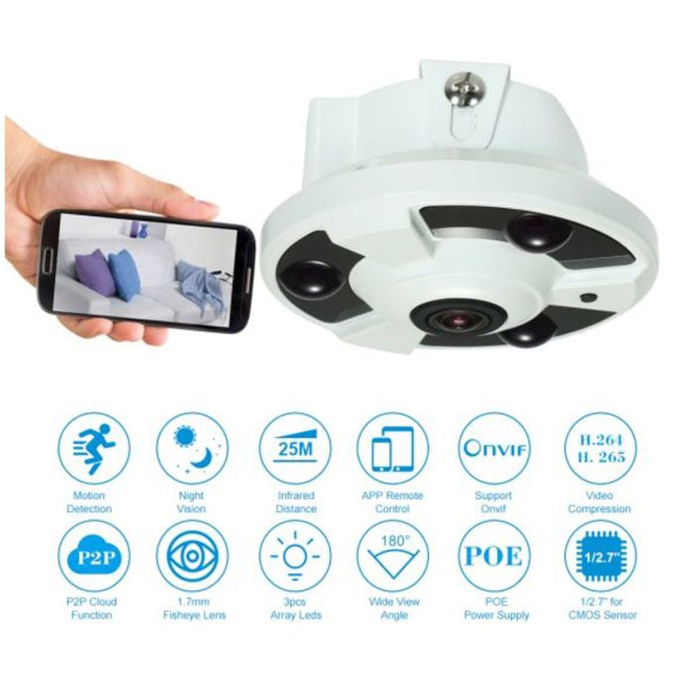 Panoramic camera 180 hot sale smart wifi camera