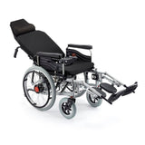 CRONY CN-6005 Electric wheelchair with flatlay Fully Lying Backrest Electric Wheelchair Portable Elderly Automatic Medical Scooter Manual - Edragonmall.com