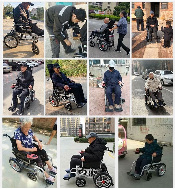 CRONY CN-6005+ Widen the version Electric wheelchair with flatlay Fully Lying Backrest Electric Wheelchair - Edragonmall.com