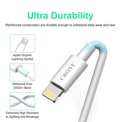 CRONY CR-001 Support Quick Charge&Data C-Lighting Cable 3A - Edragonmall.com