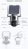CRONY D5 4G-4K-8MP Solar Dual Linkage Battery PTZ Camera 8MP Wireless CCTV Camera Outdoor IP66 Waterproof Solar Dual Camera - Edragonmall.com