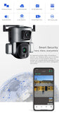 CRONY D5 4G-4K-8MP Solar Dual Linkage Battery PTZ Camera 8MP Wireless CCTV Camera Outdoor IP66 Waterproof Solar Dual Camera - Edragonmall.com