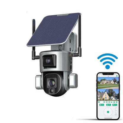 CRONY D5 WiFi-4K-8MP D5 4G-4K-8MP Solar Dual Linkage Battery PT Camera 8MP Wireless CCTV Camera | Fixed-focus - Edragonmall.com
