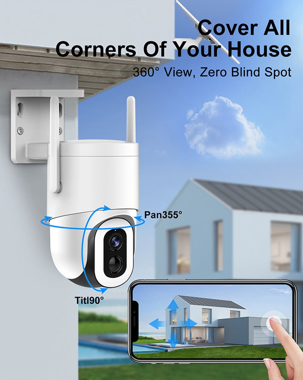 CRONY DX2 Cloudedge APP 500W Low Power WIFI Camera wireless camera for home - Edragonmall.com