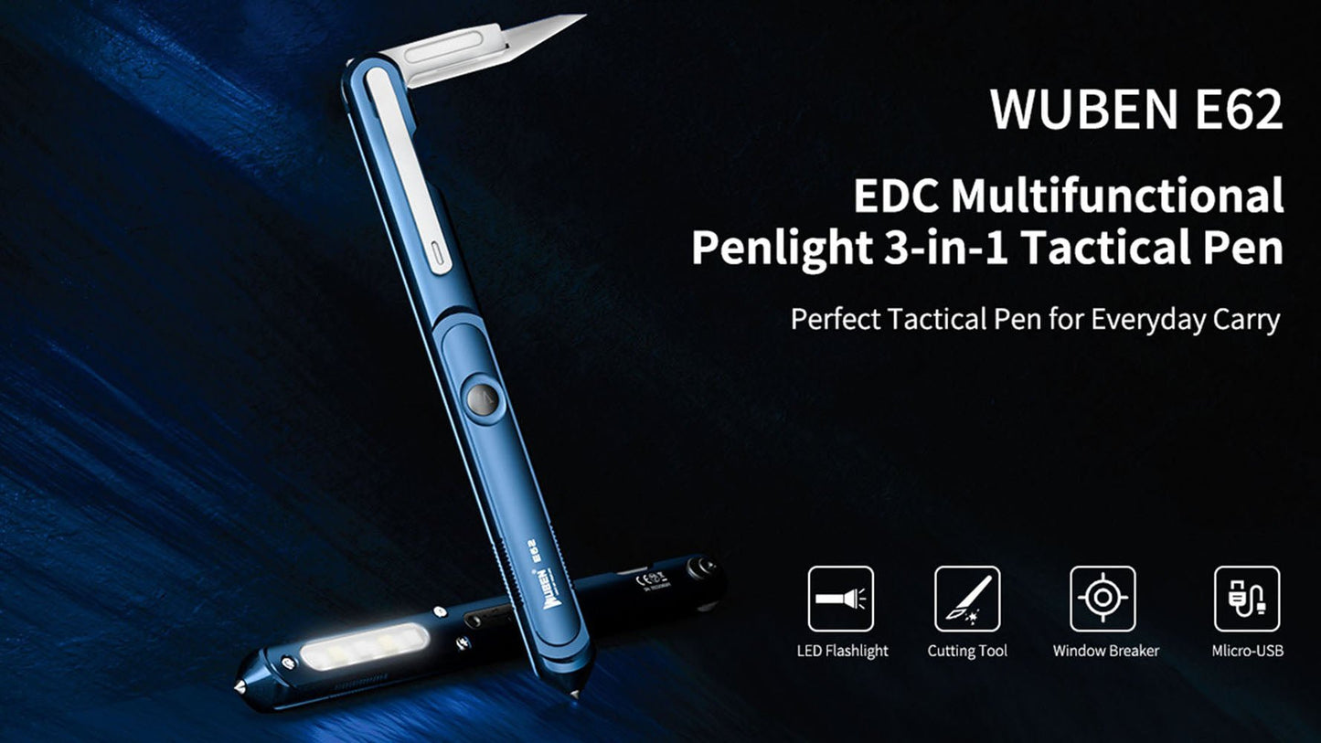 CRONY E62 Pen Light Multi-function 130 LM Pen design Torch - Edragonmall.com
