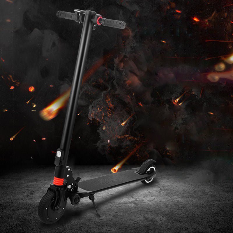 CRONY Electric Scooter S6 Max Speed up to 25 KM/H 15-20 KM Long-range distance Aluminium Alloy Folded 6.5 Inch tires | Black - Edragonmall.com