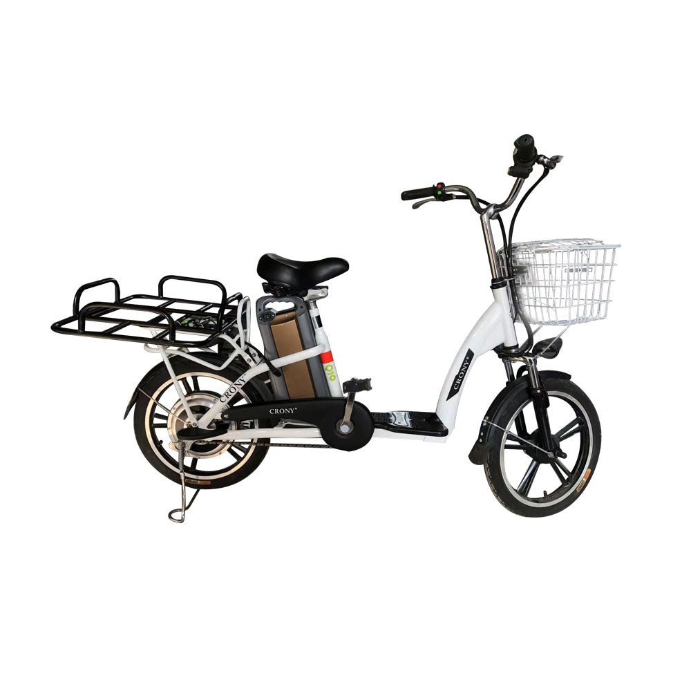 CRONY Elf food truck Express Delivery bike 48V 350W Carbon Steel high quality single speed electrical bicycle - Edragonmall.com