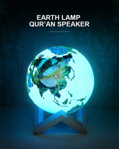 CRONY Equantu Sq-172 The New Fashion Earth Touch Lamp Portable Quran Bluetooth Speaker With App Control Light - Edragonmall.com