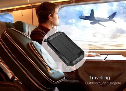 CRONY ES982 40000mAh Business Power Bank Portable waterproof outdoor mobile wireless charger solar power bank - Edragonmall.com