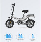 CRONY  F3 Electric Folding Bike 14 inch folding electric bicycle mini battery car small electric car instead of lithium battery