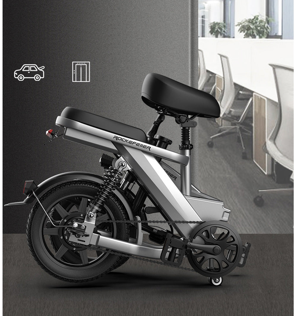 CRONY  F3 Electric Folding Bike 14 inch folding electric bicycle mini battery car small electric car instead of lithium battery