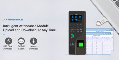 CRONY FC-B104 Fingerprint Attendance Fingerprint Remote Door App to Open The Door Software Management Time Recording Attendance Machine - Edragonmall.com