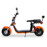 CRONY G-028 1500W Harley Electric motorcycle Double Seat with double battery Fat Tire | Blue - Edragonmall.com