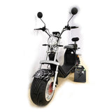 CRONY G-028 1500W Harley Electric Motorcycle Double Seat with double battery Rugged | Black spider - Edragonmall.com
