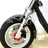 CRONY G-028 1500W Harley Electric Motorcycle Double Seat with double battery Rugged | Black spider - Edragonmall.com