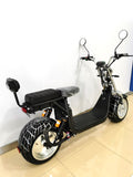 CRONY G-028 1500W Harley Electric Motorcycle Double Seat with double battery Rugged | Black spider - Edragonmall.com