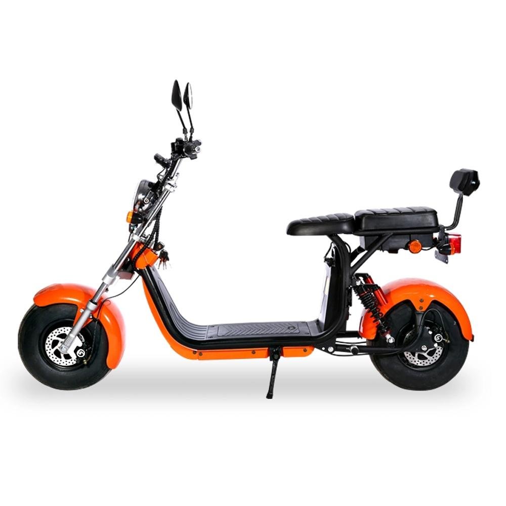 CRONY G-028 1500W Harley Electric Motorcycle Double Seat with double battery Rugged | RED spider - Edragonmall.com