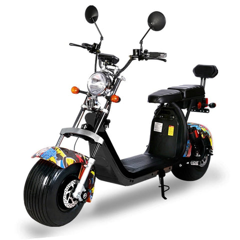 Crony G-028 1500W Harley Electric motorcycle Double Seat with double battery | Street dance - Edragonmall.com