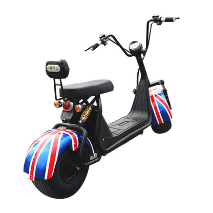 CRONY High speed Big Harley BT Speaker tyre Double Seat Electric motorcycle | National flag - Edragonmall.com