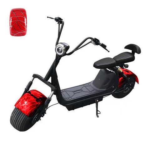 CRONY High speed Big Harley BTSpeaker tyre Double Seat 2-wheel Electric motorcycle-Spiderman | Red spider - Edragonmall.com