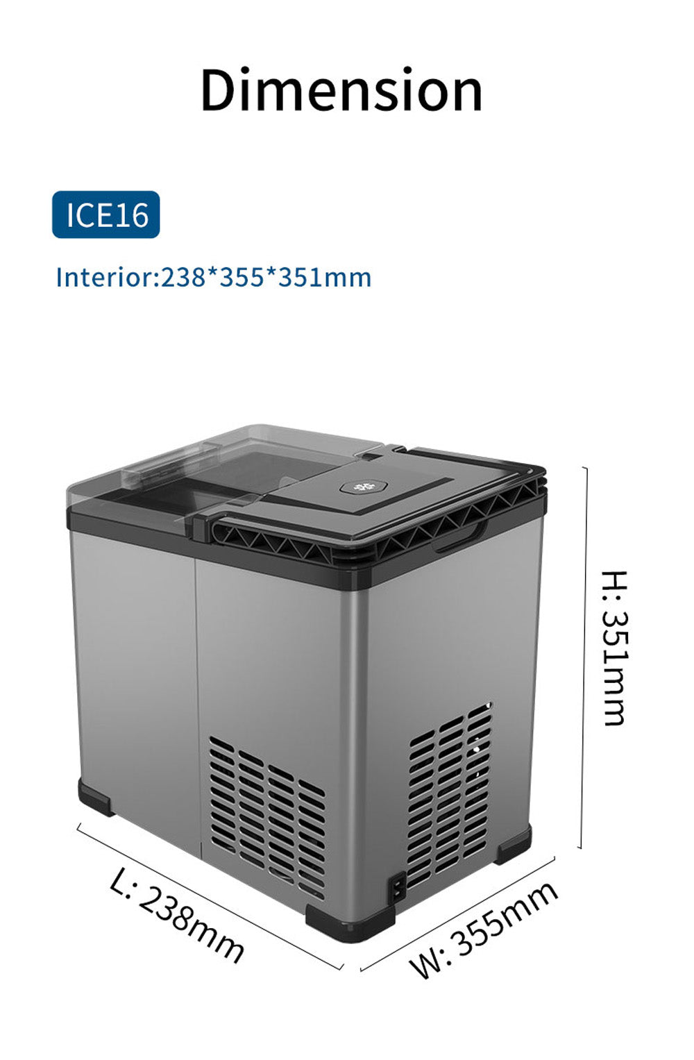 Crony Ice machine AC 12V 24V DC Portable Ice Maker Ice maker machine - Edragonmall.com