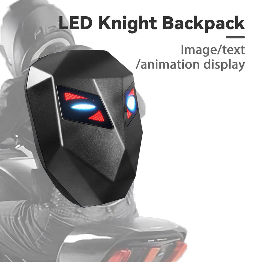 CRONY Iron Man LED Display Backpack Upgrade Iron Man LED Backpack Screen Knight Motorcycle Backpack Cool Travel Bag Scooter Bag - Edragonmall.com