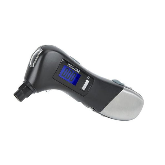 كروني JZ-405C قياس ضغط الإطارات مصباح يدوي صغير LED مصباح طوارئ متعدد الوظائف