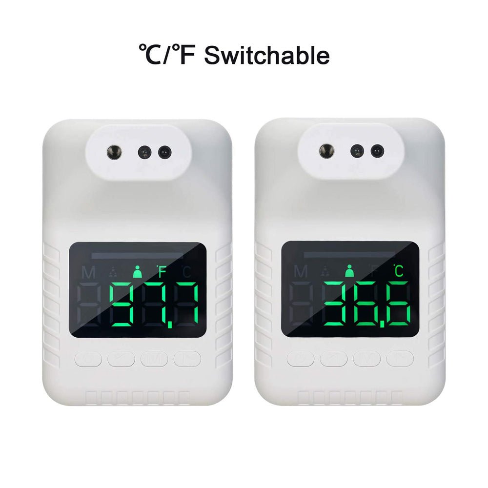 CRONY K3X Automatic sensing wall thermometer Non-contact Infrared Thermometer Automatic Digital Temperature Measurement Fever LCD - Edragonmall.com
