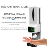 CRONY K9 Pro X Automatic Temperature Measurement&Disinfection Mach Intelligent Sensor Soap Dispenser with Thermometer Infrared Thermometer Dispenser - Edragonmall.com