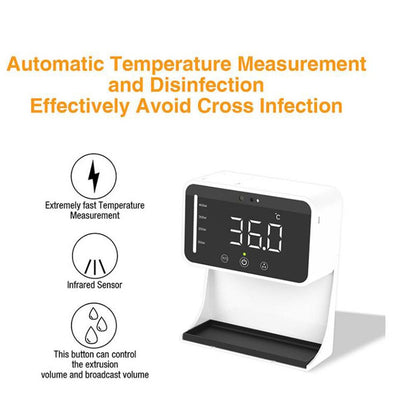 CRONY LK90 Automatic Temperature Measurement&Disinfection Machine automatic induction hand sanitizer soap dispenser - Edragonmall.com