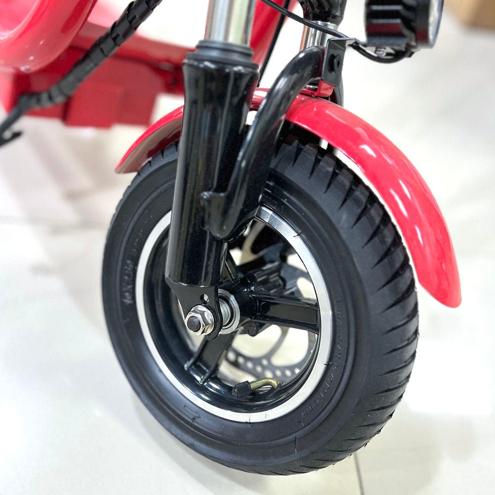 CRONY Mini Harley Dual Seat +Double Seat Two Wheels 36V 8A Lithium Battery Electric Electric motorcycle | Red - Edragonmall.com
