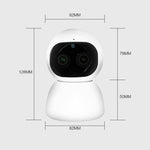 CRONY NIP-28 carecam PRO APP dual camera zoom, high-definition night vision smart home surveillance camera wifi mobile phone remote control - Edragonmall.com
