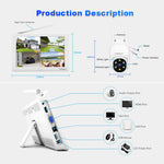 CRONY NVS009 4CH LCD IP WIFI KIT 1080P CCTV Camera System Home Security Camera System Wireless NVR Kit - Edragonmall.com