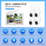 CRONY NVS009 4CH LCD IP WIFI KIT 1080P CCTV Camera System Home Security Camera System Wireless NVR Kit - Edragonmall.com