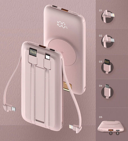 CRONY P2 Super fast charge + Wireless fast charge Comes with 4-wire QC3.0+PD+15W wireless charging 20000mAh power bank - Edragonmall.com