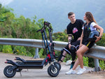 CRONY Q12 Max Speed 90 KM/H dual-drive high-speed SUV electric scooter Front and rear hydraulic brakes Aluminum alloy frame | Black - Edragonmall.com