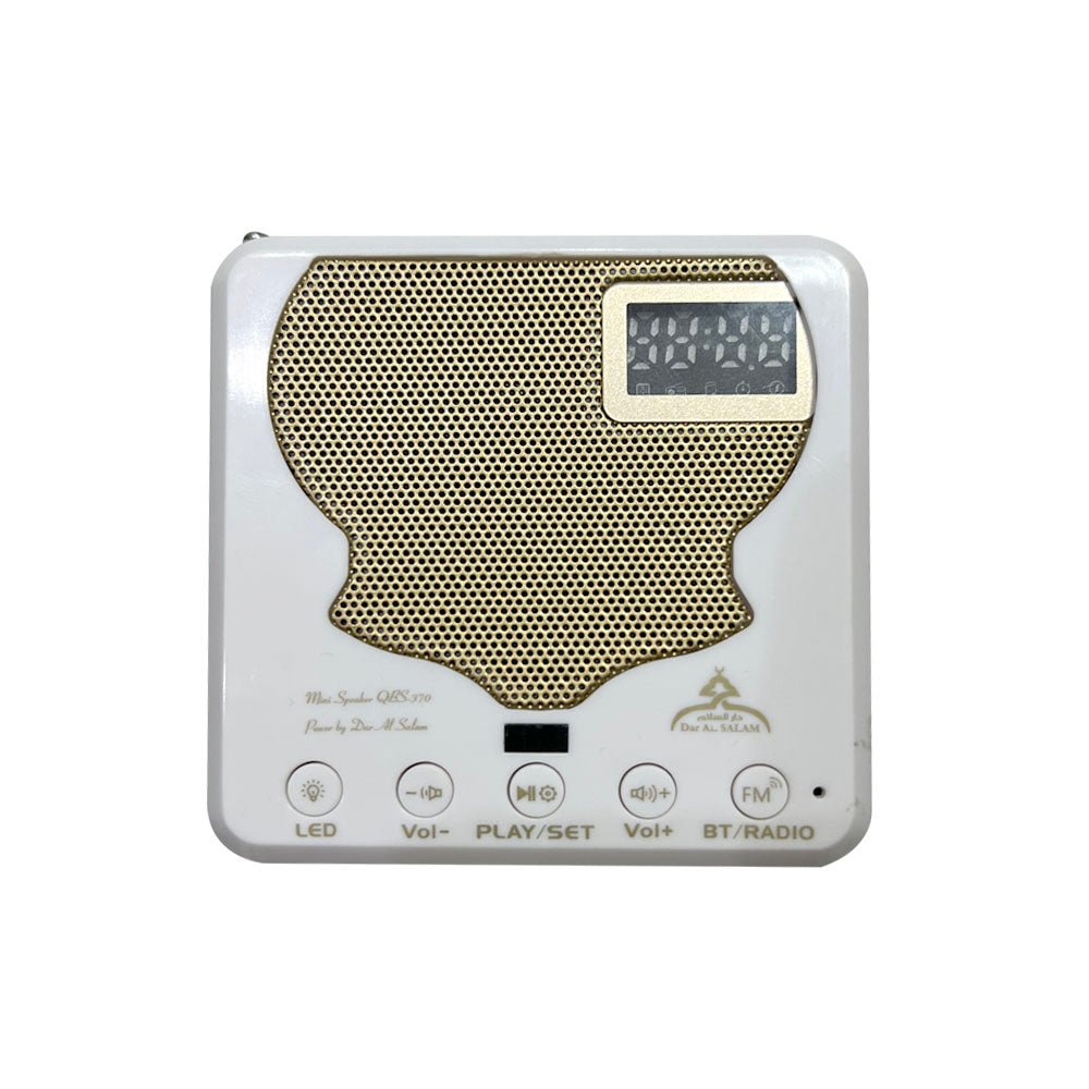 CRONY QBS-370 Mini wall speaker Al Quran Digital Player with FM Radio Fortable mini speaker - Edragonmall.com