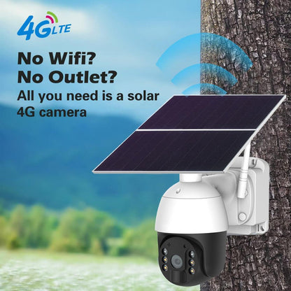 CRONY RBX-SL100 Micro power 24H Record 4G solar camera 4G ITE Wireless Security Camera Color Night Vision PIR Motion Detection - Edragonmall.com