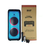 CRONY RX-1001 Speaker 10 inch Bluetooth speaker flame light effect square dance wireless large audio - Edragonmall.com