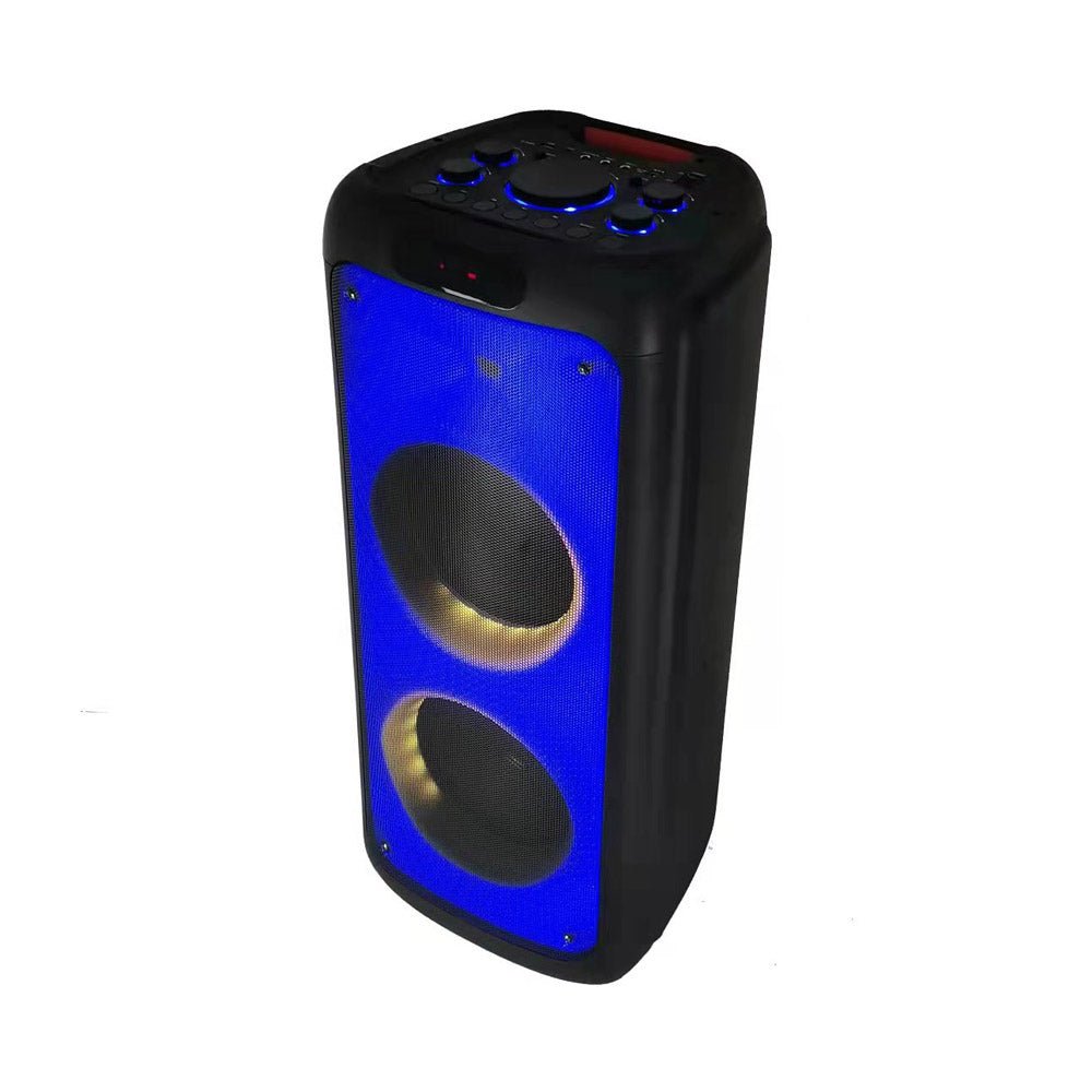 CRONY RX-1001 Speaker 10 inch Bluetooth speaker flame light effect square dance wireless large audio - Edragonmall.com