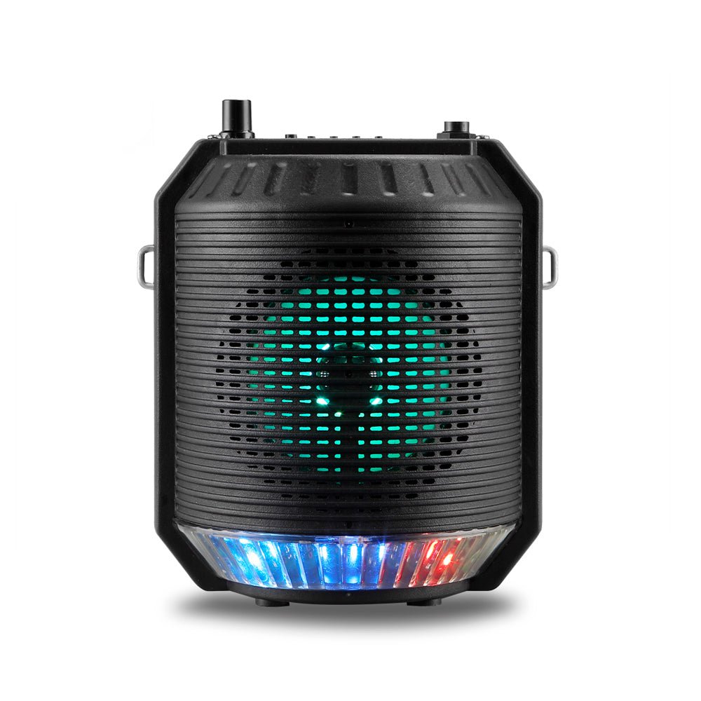CRONY RX-4101 colorful light portable speaker with microphone USB TF FM RADIO Speaker - Edragonmall.com