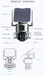CRONY S5 4G-4K-8MP-10X Solar Dual Linkage Battery PTZ Camera 8MP Wireless CCTV Camera Outdoor IP66 Waterproof Solar Dual Camera - Edragonmall.com